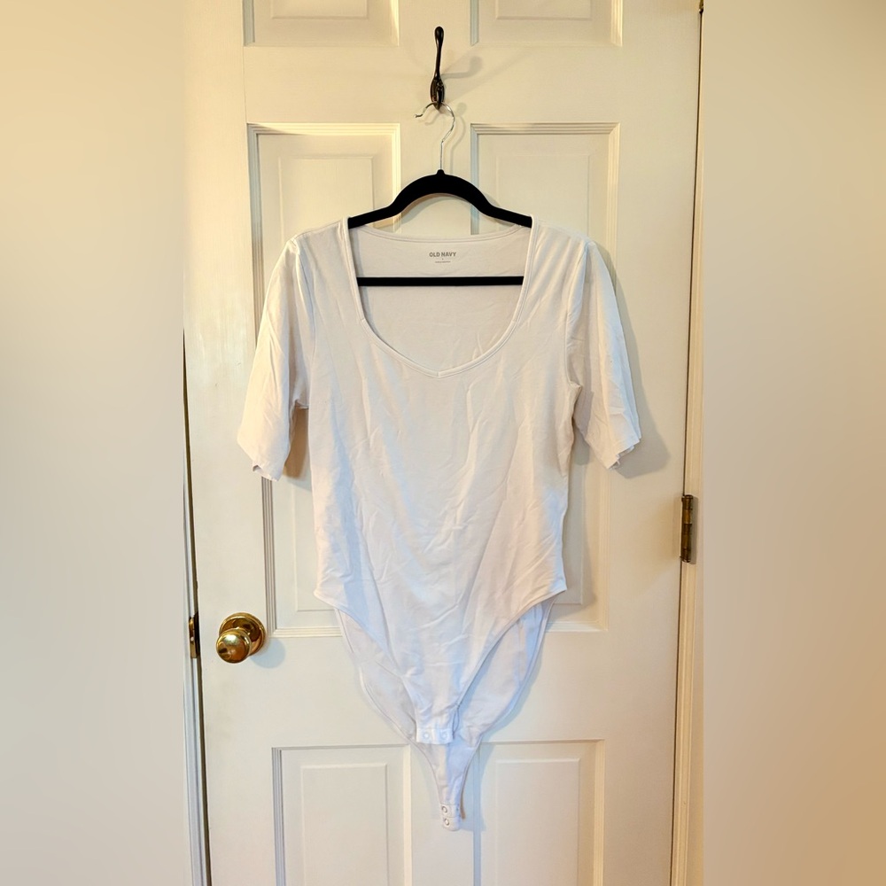 White Short Sleeve Bodysuit
